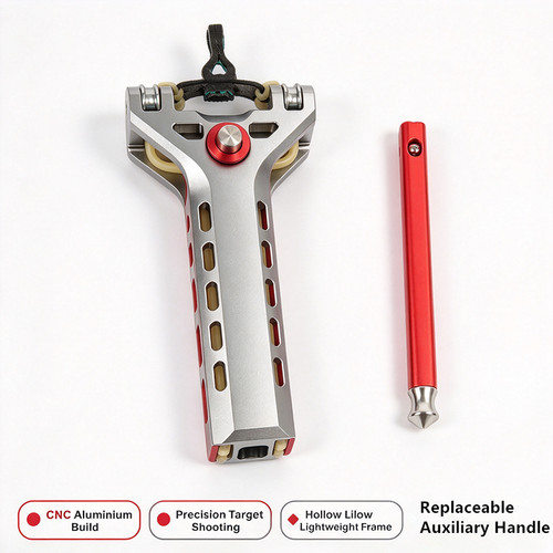 Cnc aluminium slingshot - aluminium,